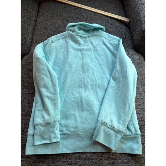 L.L. Bean Womens Turquoise Full-Zip Fleece-Lined Hoodie Jacket M - Picture 7 of 9